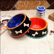 Round Shape Cat Dog Food Bowl Water Pet food Ceramic Dog Bowl.